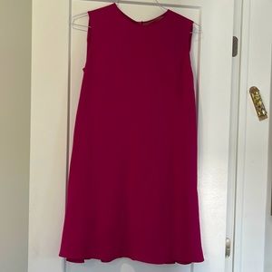 Vintage Valentino silk dress.  Raspberry colour size 6